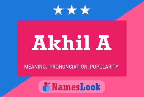 Poster del nome Akhil A