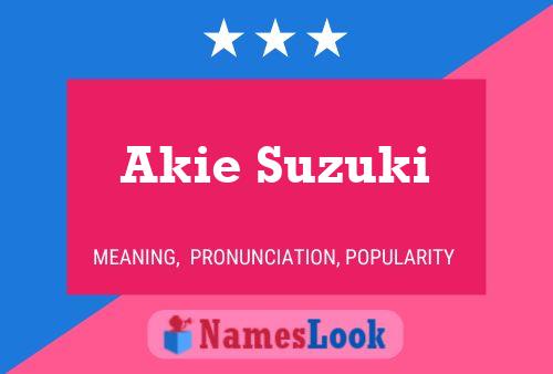 Poster del nome Akie Suzuki