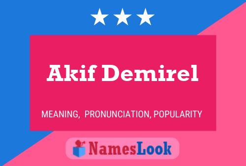 Poster del nome Akif Demirel