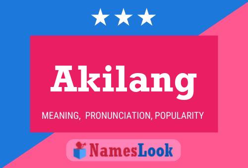 Poster del nome Akilang