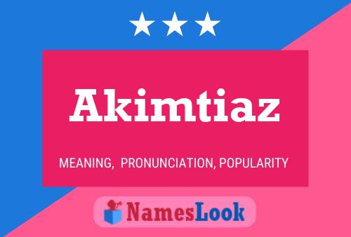 Poster del nome Akimtiaz