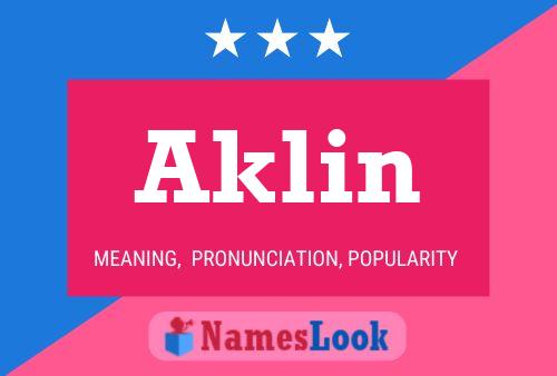 Poster del nome Aklin