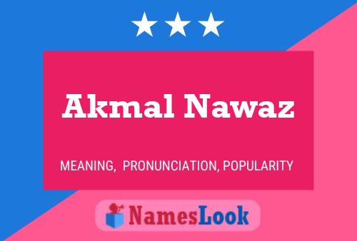 Poster del nome Akmal Nawaz