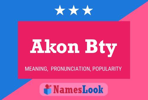 Poster del nome Akon Bty