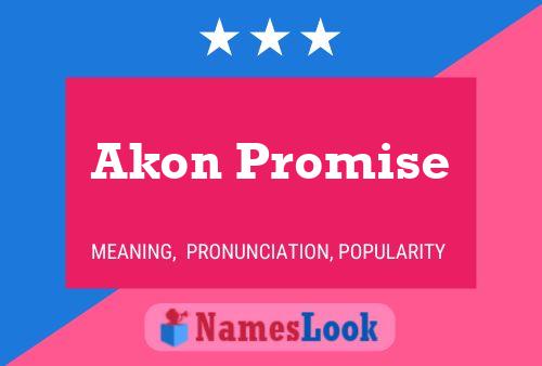 Poster del nome Akon Promise