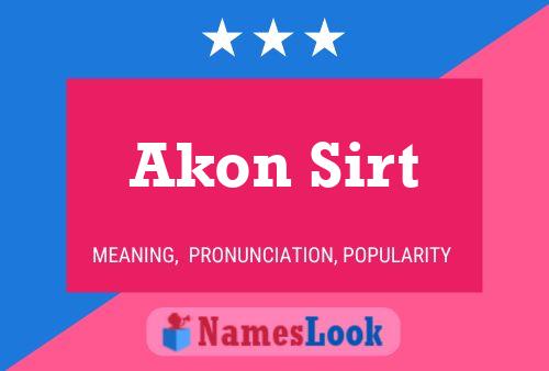 Poster del nome Akon Sirt