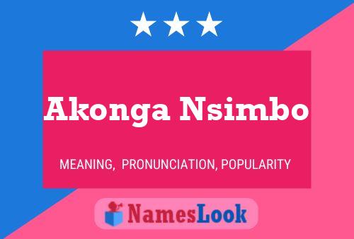 Poster del nome Akonga Nsimbo