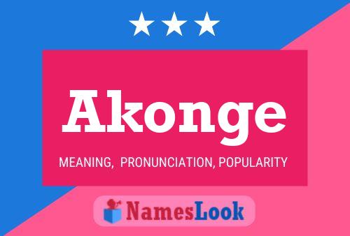 Poster del nome Akonge