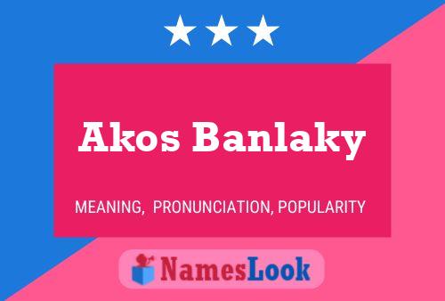 Poster del nome Akos Banlaky