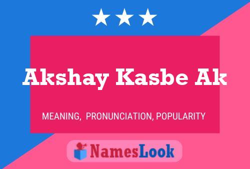 Poster del nome Akshay Kasbe Ak