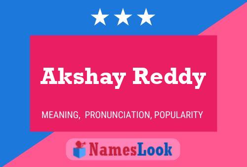 Poster del nome Akshay Reddy