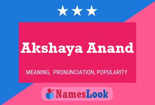 Poster del nome Akshaya Anand