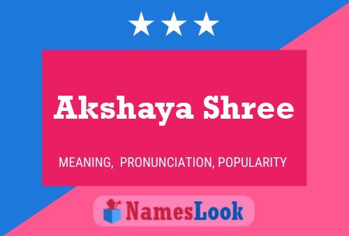 Poster del nome Akshaya Shree