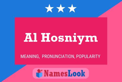 Poster del nome Al Hosniym