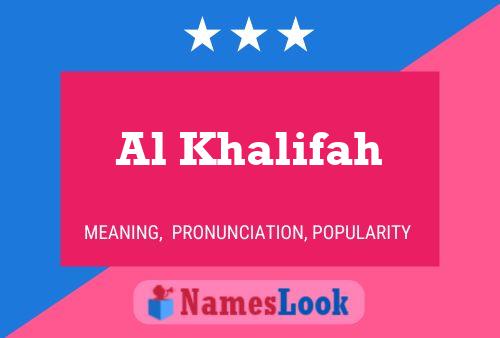 Poster del nome Al Khalifah