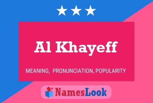 Poster del nome Al Khayeff