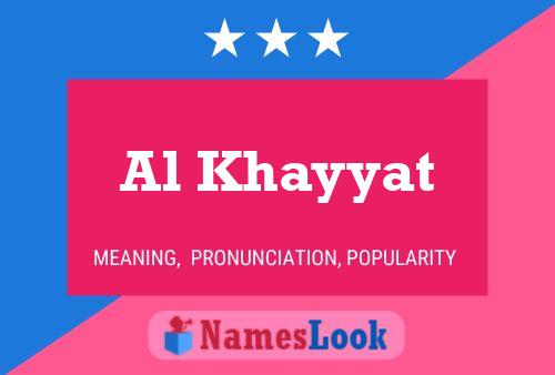 Poster del nome Al Khayyat