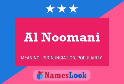 Poster del nome Al Noomani