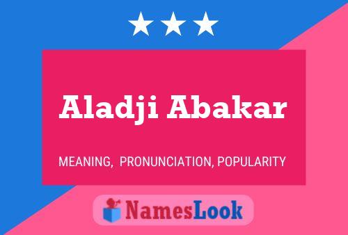 Poster del nome Aladji Abakar