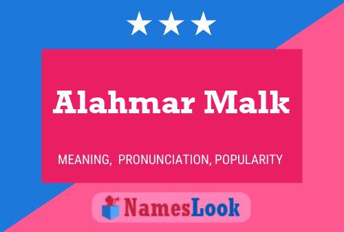 Poster del nome Alahmar Malk