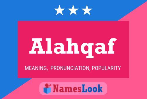 Poster del nome Alahqaf