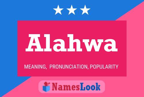 Poster del nome Alahwa