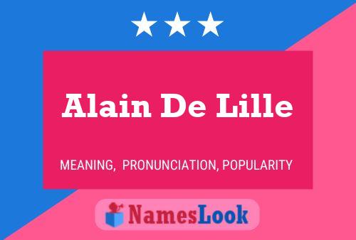 Poster del nome Alain De Lille