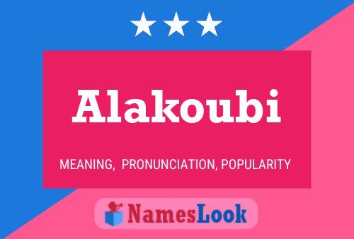 Poster del nome Alakoubi