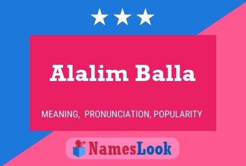 Poster del nome Alalim Balla