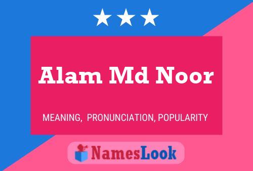 Poster del nome Alam Md Noor