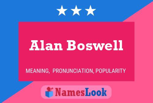 Poster del nome Alan Boswell