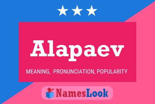 Poster del nome Alapaev