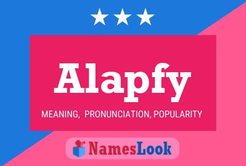 Poster del nome Alapfy