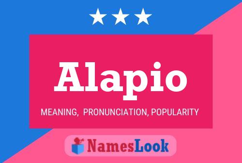 Poster del nome Alapio