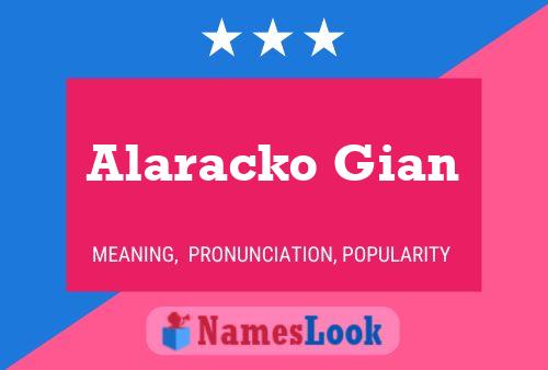 Poster del nome Alaracko Gian