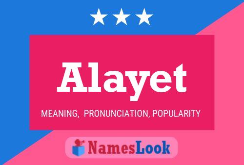 Poster del nome Alayet