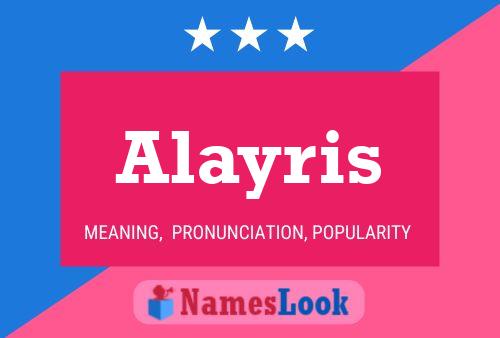 Poster del nome Alayris