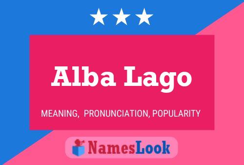 Poster del nome Alba Lago