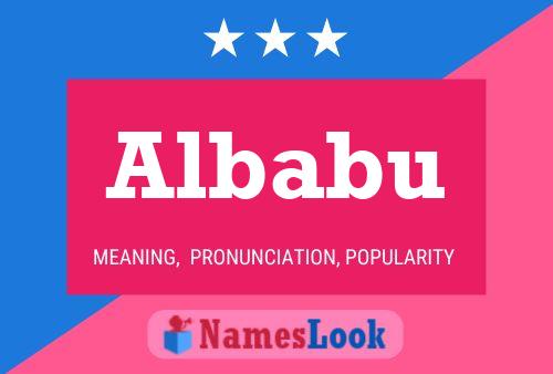 Poster del nome Albabu