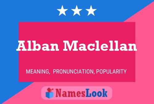 Poster del nome Alban Maclellan