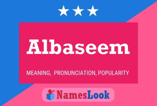 Poster del nome Albaseem