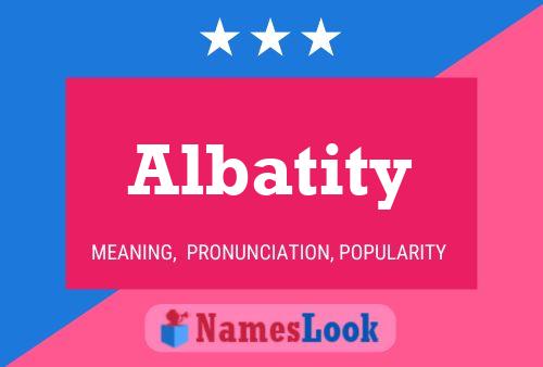 Poster del nome Albatity