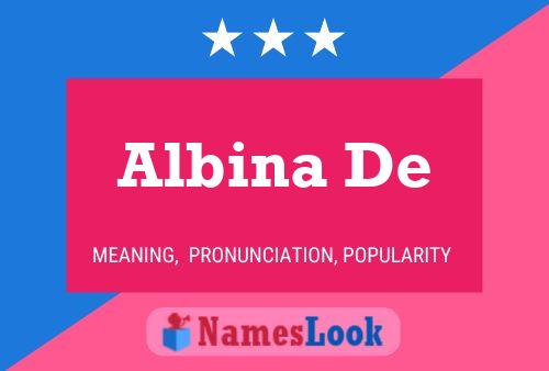 Poster del nome Albina De