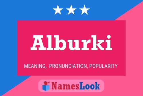 Poster del nome Alburki