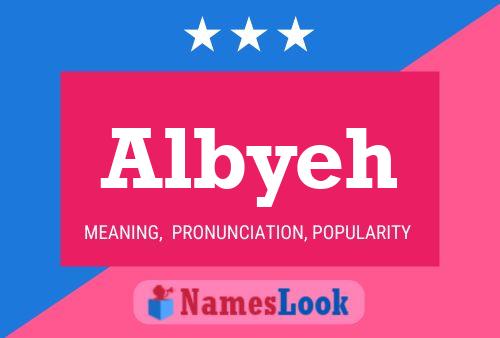 Poster del nome Albyeh