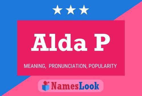 Poster del nome Alda P