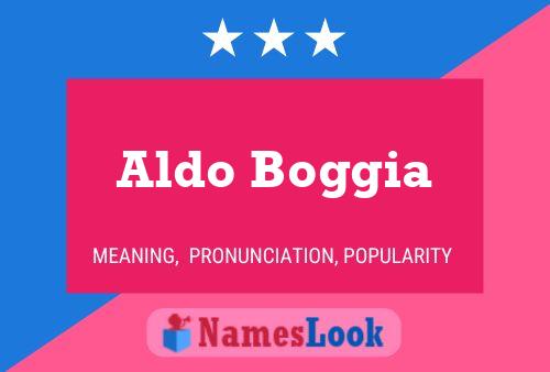 Poster del nome Aldo Boggia