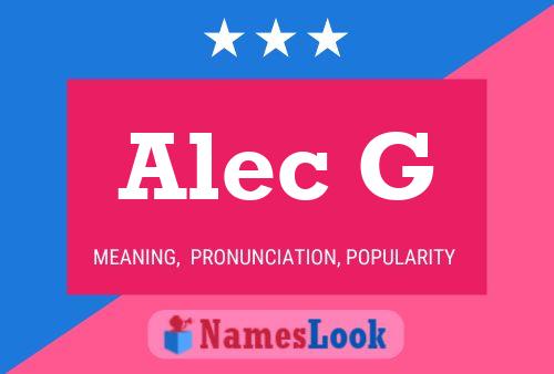 Poster del nome Alec G