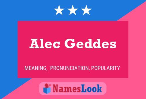 Poster del nome Alec Geddes