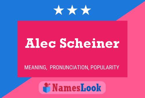 Poster del nome Alec Scheiner